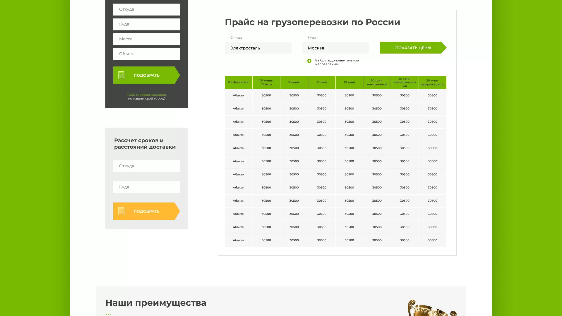 Разработка логотипа и сайта компании «Инком-Логистика» в Спасске