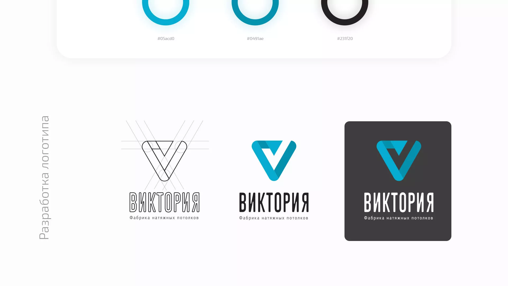 Разработка фирменного стиля компании по продаже и установке натяжных потолков в Спасске