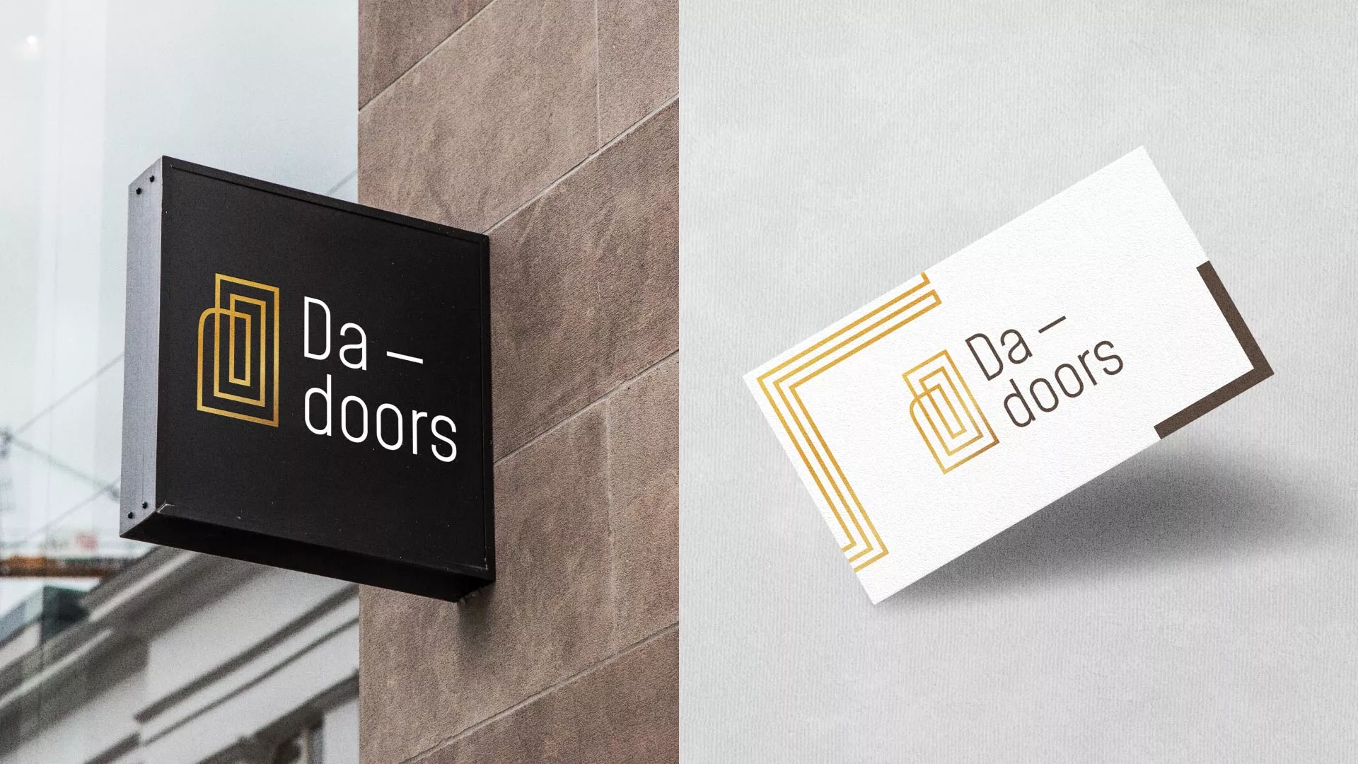 Разработка логотипа для компании «DA-DOORS» в Спасске